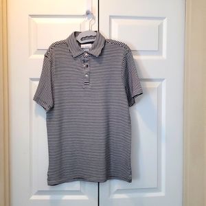 Goodfellow Men's Polo Black Striped Polo